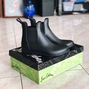 Sam Edelman Black Tinsley Rain Boots